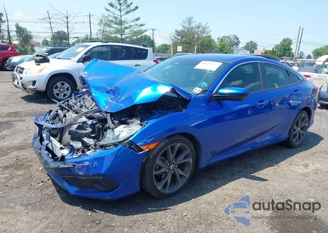 2020 Honda Civic Sport z USA, uszkodzony, nr VIN 2HGFC2F84LH563953